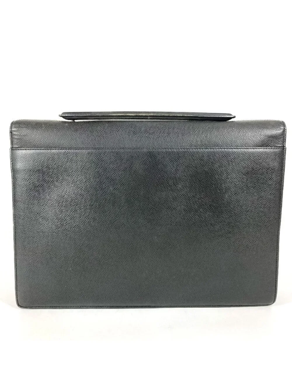 Louis Vuitton Business Bag Angara Taiga Leather Ardoise Black
